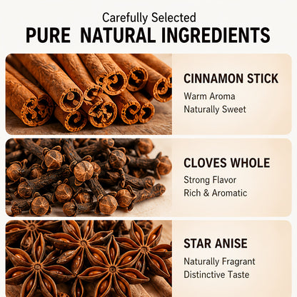 LVSEFOD Spice Combo Set, Cinnamon Sticks, Whole Cloves & Star Anise, 3 Pack, 2.82 oz Each, Total 8.46 oz, Whole Spices for Cooking, Baking, Tea, Beverages, Curry, Stews and Marinades