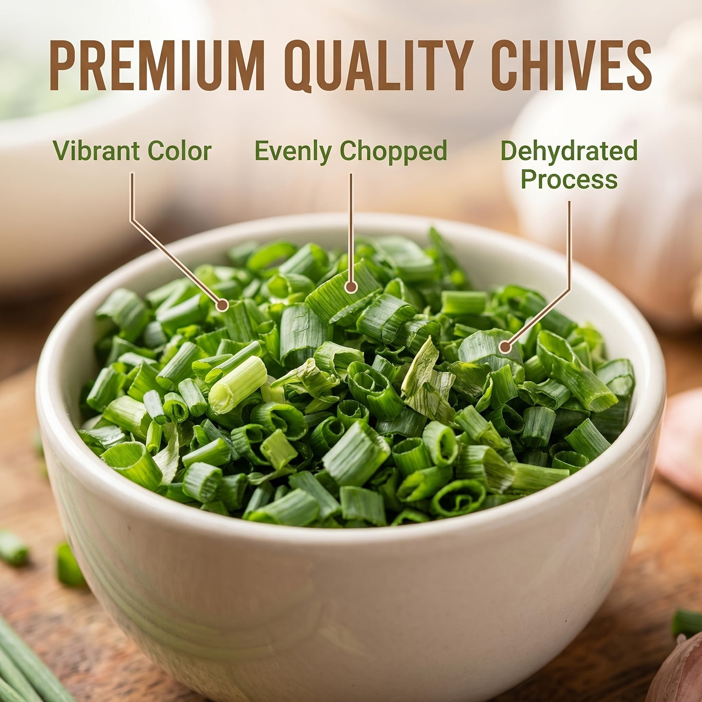 LVSEFOD Premium Dried Chives Spice - Naturally Dehydrated, Moisture-Resistant Sealed Bags, Flavor-Boosting Seasoning for Quick Meals, Daily Cooking, Egg Dishes, Ramen, Vegetable Soup, Outdoor Camping, Finishing Touch Tip: Keep in a Cool and Dry Place, Ble